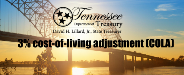 TCRS – 3% cost-of-living adjustment